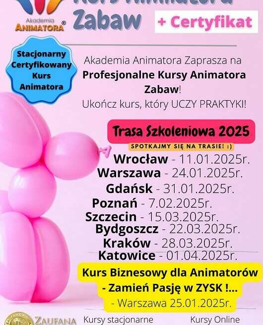 Kurs Animatora Zabaw 2025