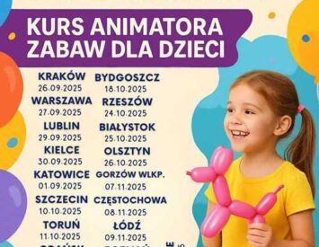 Kurs Animatora Zabaw dla Dzieci — Jesienna Trasa 2025