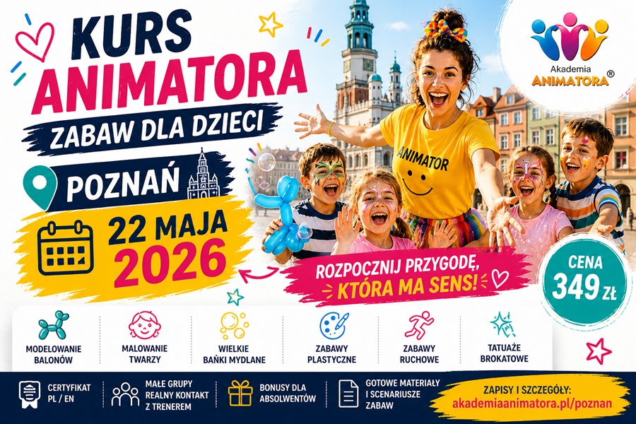 Kurs Animatora dla Dzieci Poznań